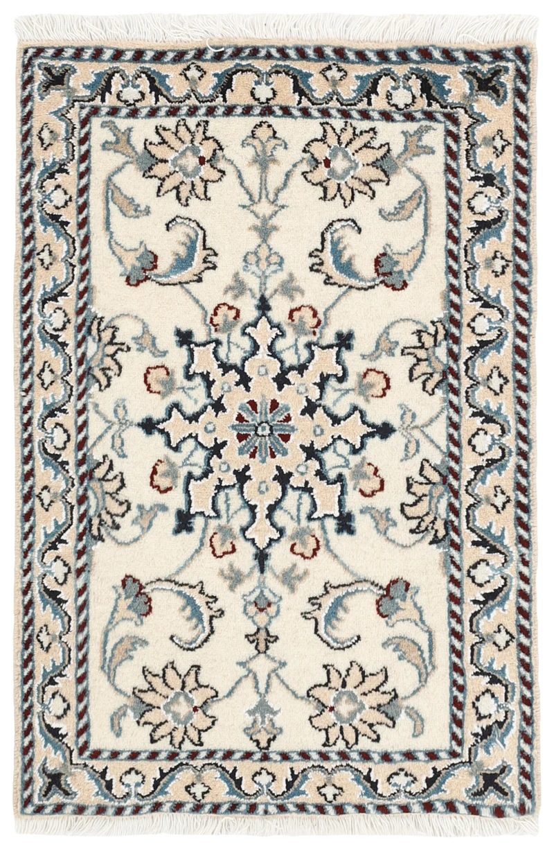 MY-RUG Teppich "Nain Kashmar" Medaillon-Design, Handgeknüpft