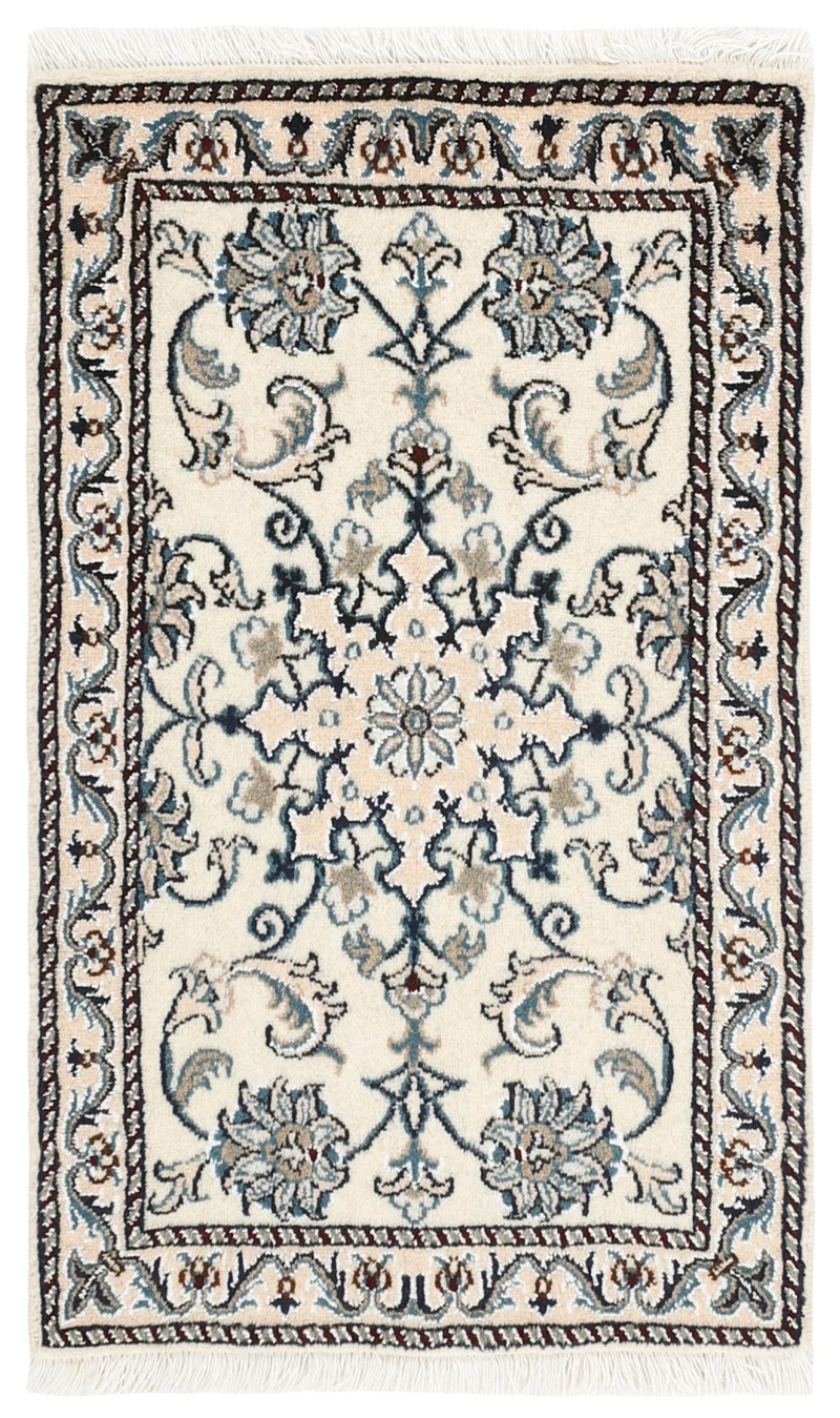 MY-RUG Teppich "Nain Kashmar" Medaillon-Design, Handgeknüpft