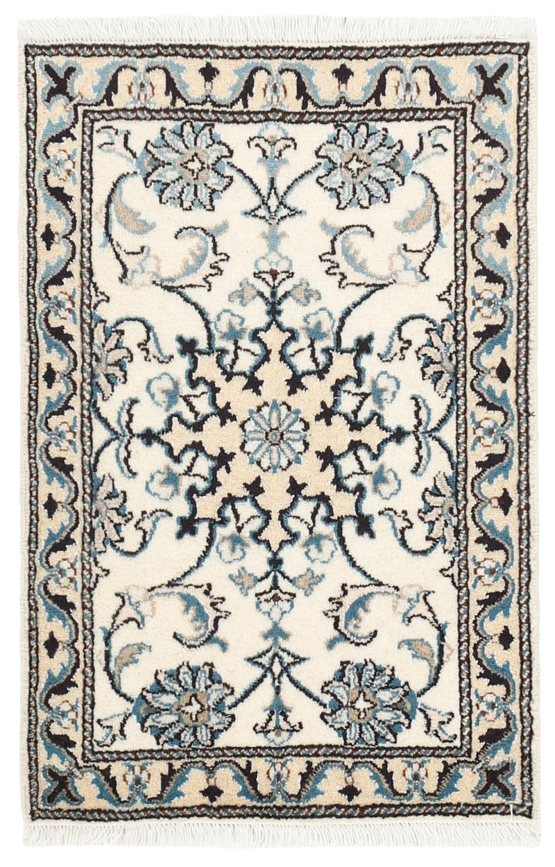 MY-RUG Teppich "Nain Kashmar" Medaillon-Design, Handgeknüpft