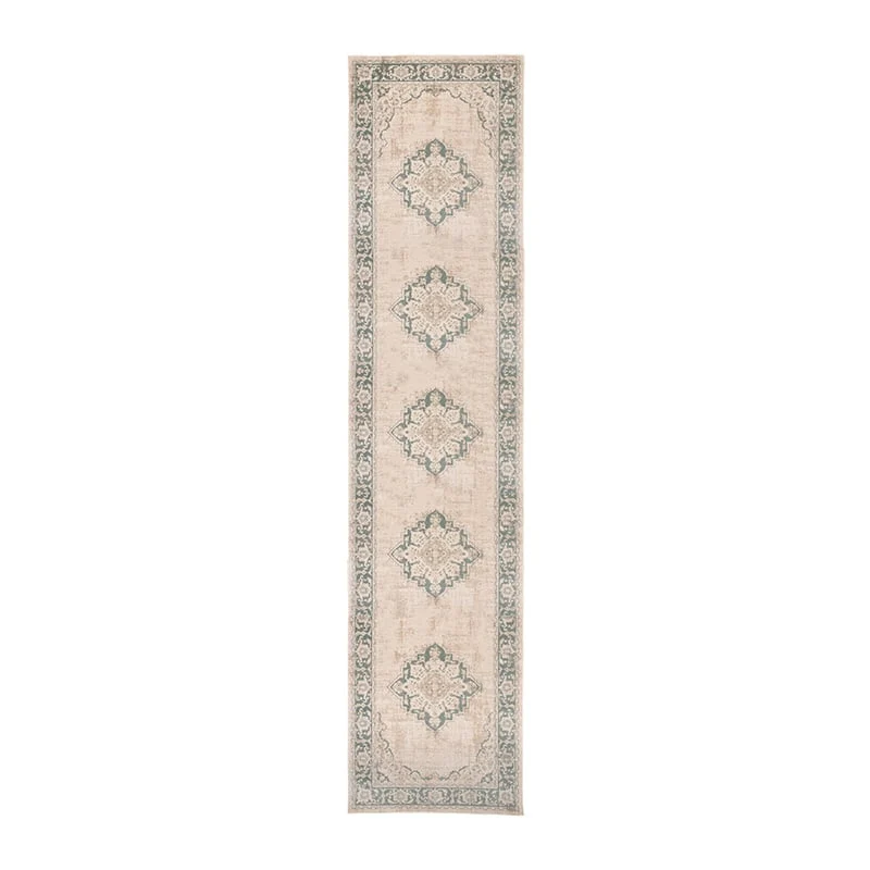 Vintage Läufer - Spring Medaillon Creme Grün