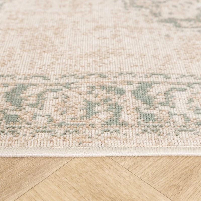 Vintage Läufer - Spring Medaillon Creme Grün