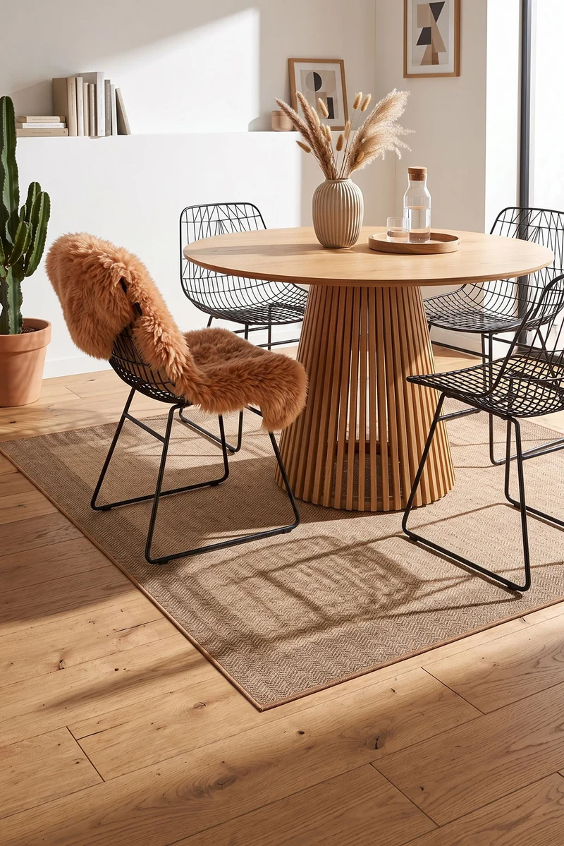 Jute-Haptik Alisa Crema Teppich