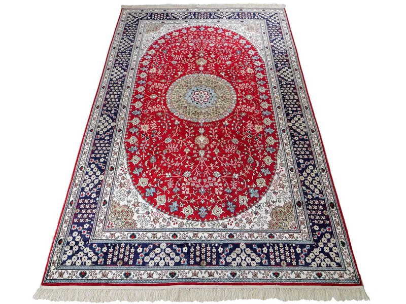 China Seide Teppich 152x246cm - Orientteppich - rot