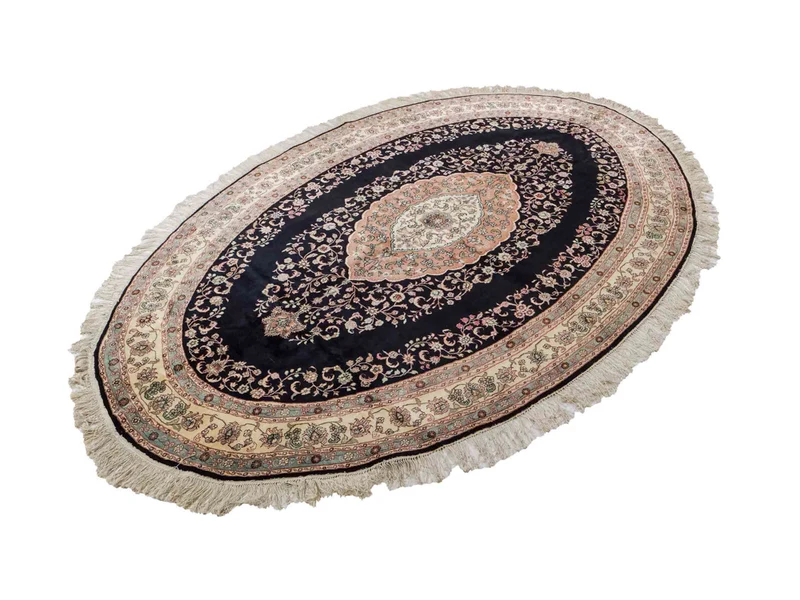 China Seide Teppich 153x238cm - Orientteppich - anthrazit