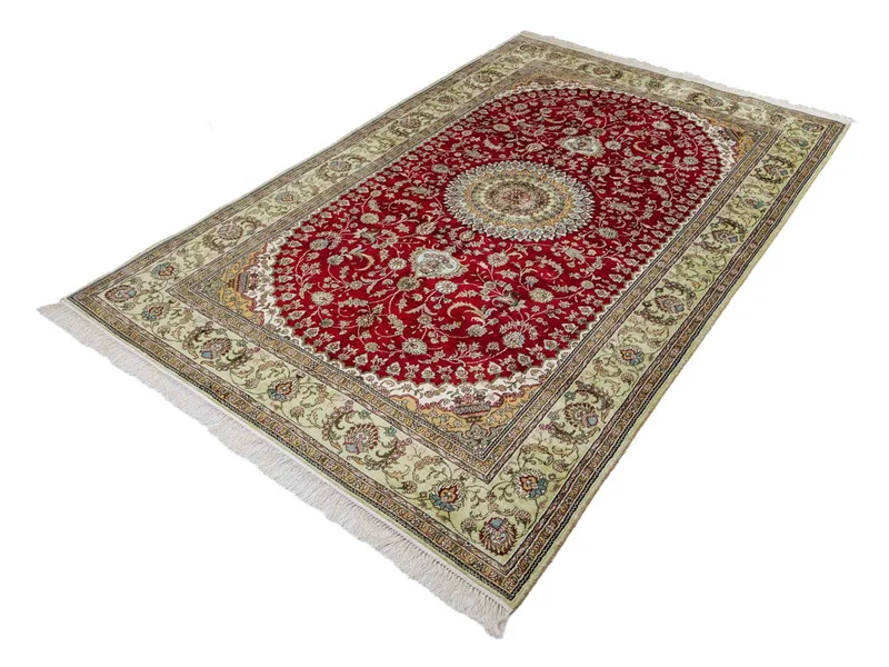 China Seide Teppich 153x240cm - Orientteppich - rot