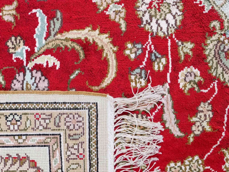 China Seide Teppich 153x240cm - Orientteppich - rot