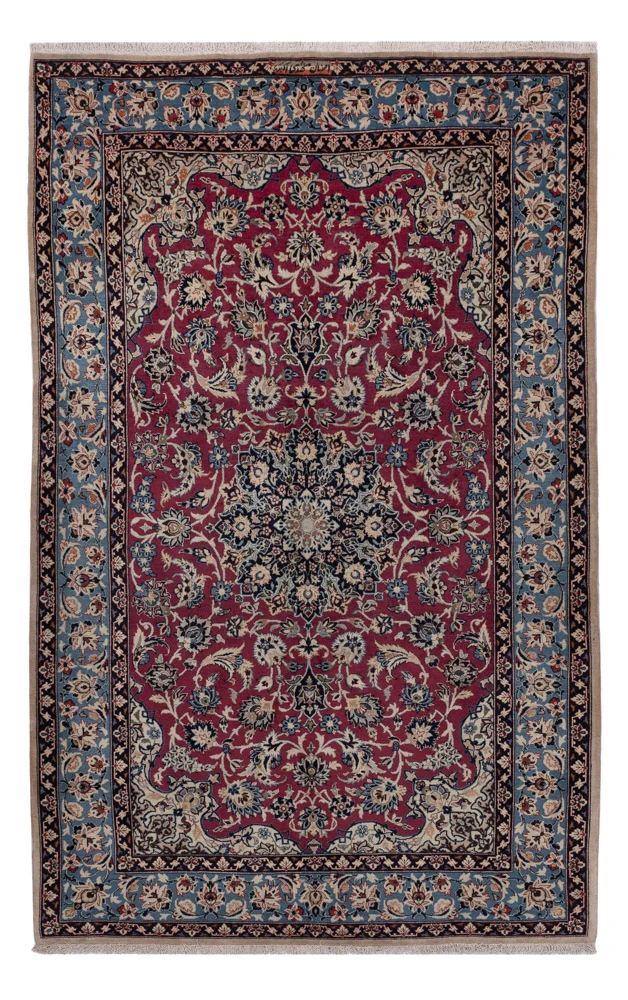 Isfahan Teppich 151x243cm - Perserteppich - rot