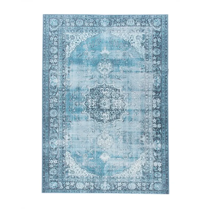 Teppich Vintage - Estate Medaillon Hellblau