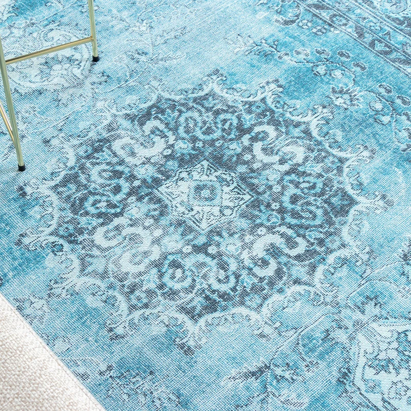Teppich Vintage - Estate Medaillon Hellblau