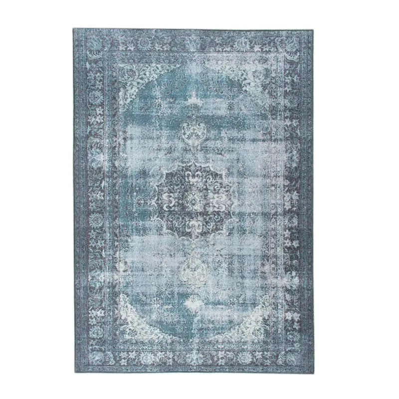 Teppich Vintage - Estate Medaillon Blau Grün