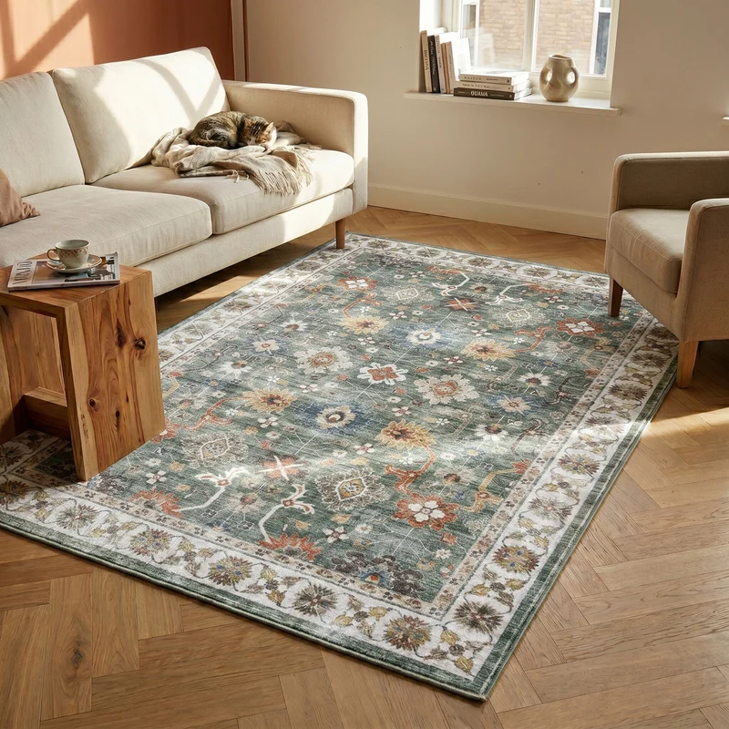 Teppich Vintage - Ember Oriental Grün