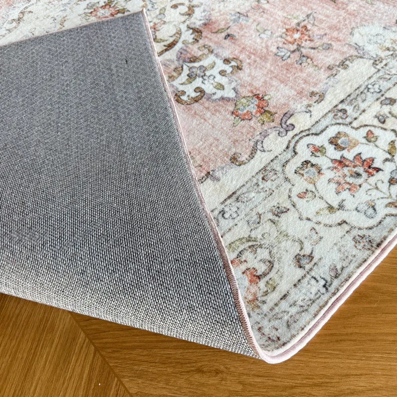 Teppich Vintage - Ember Medaillon Rosa