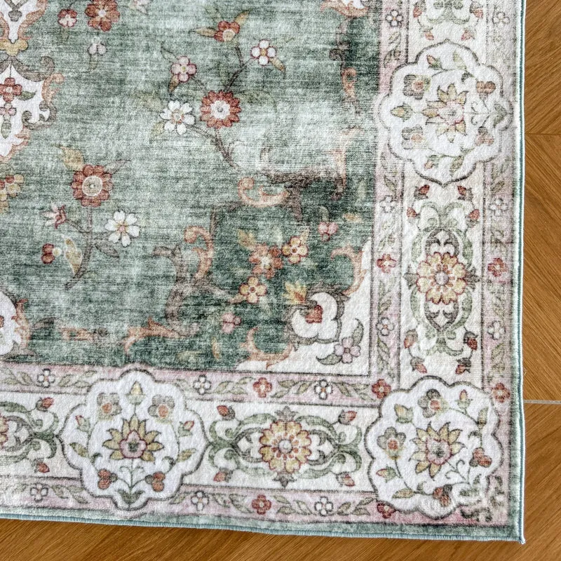 Teppich Vintage - Ember Medaillon Grün