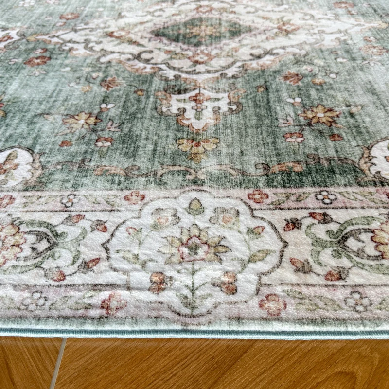 Teppich Vintage - Ember Medaillon Grün