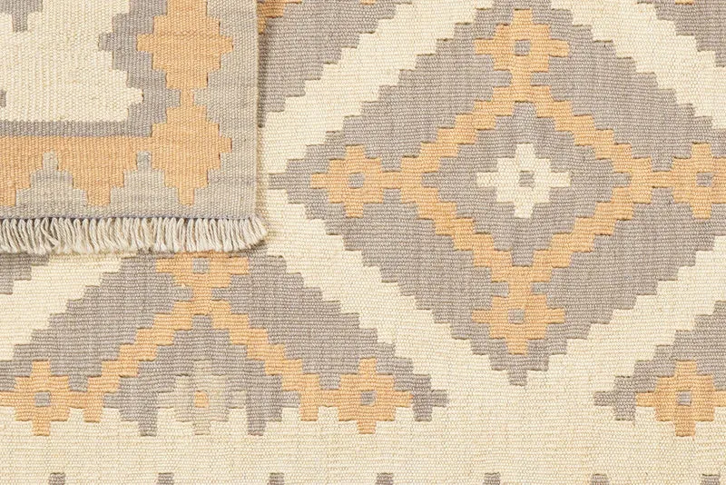 Kelim Gashgai · Handgewebt – Beige, 203x84 cm
