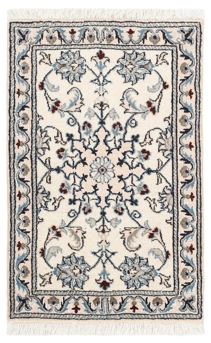 MY-RUG Teppich "Nain Kashmar" Medaillon-Design, Handgeknüpft