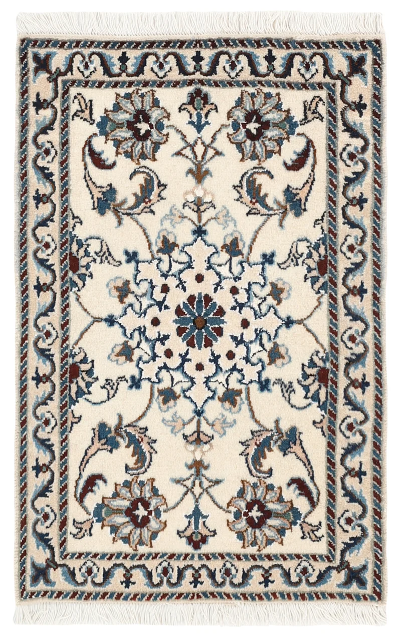MY-RUG Teppich "Nain Kashmar" Medaillon-Design, Handgeknüpft