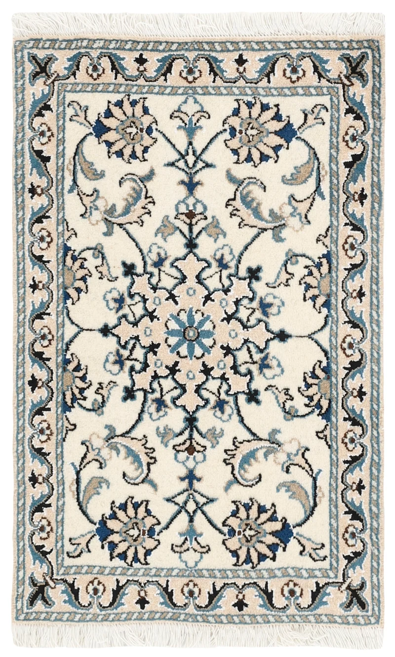 MY-RUG Teppich "Nain Kashmar" Medaillon-Design, Handgeknüpft