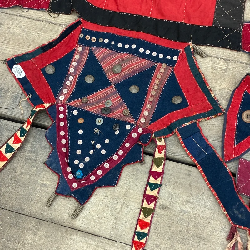 Orient Wandbehang Nomaden Wandteppich Tuch Fransen Bunt Rot Gebraucht