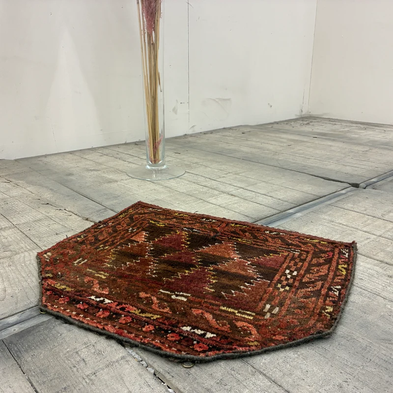 Orient Kelim Teppich Wandbehang Kleinteppich Geometric Rot Braun Gebraucht