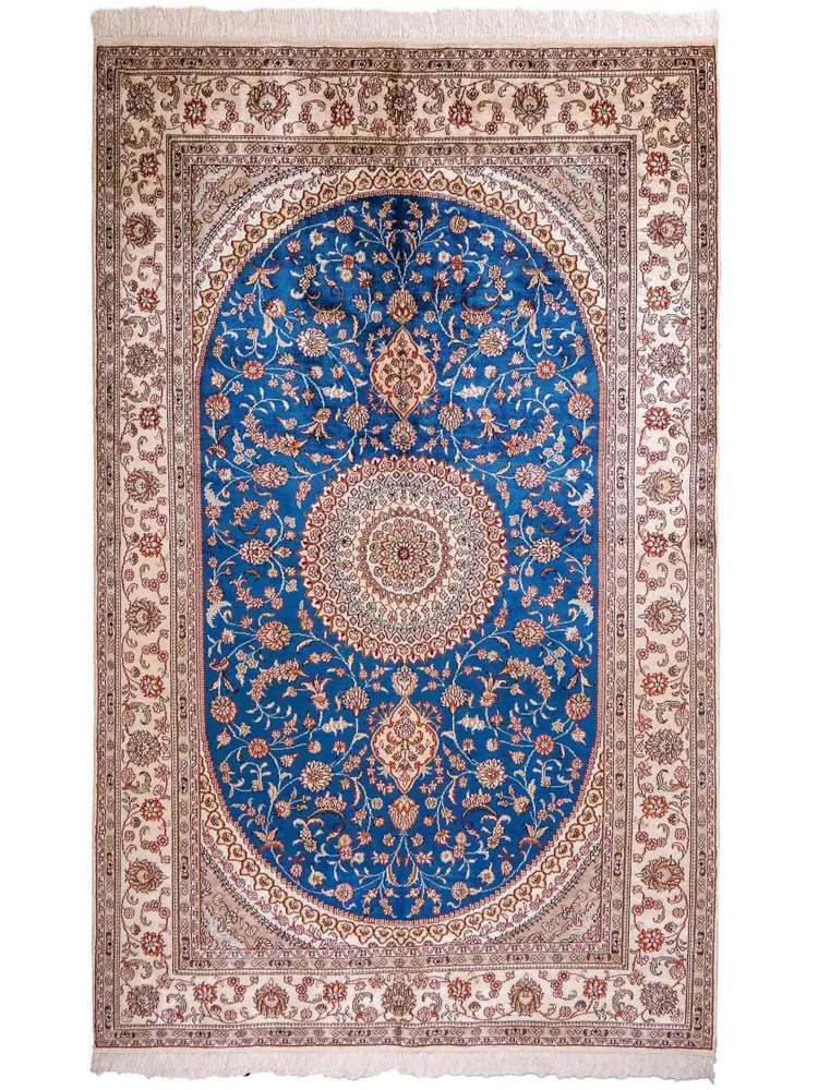 China Seide Teppich 149x240cm - Orientteppich - blau