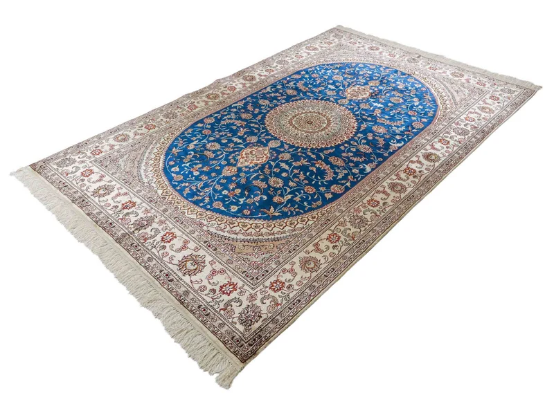 China Seide Teppich 149x240cm - Orientteppich - blau