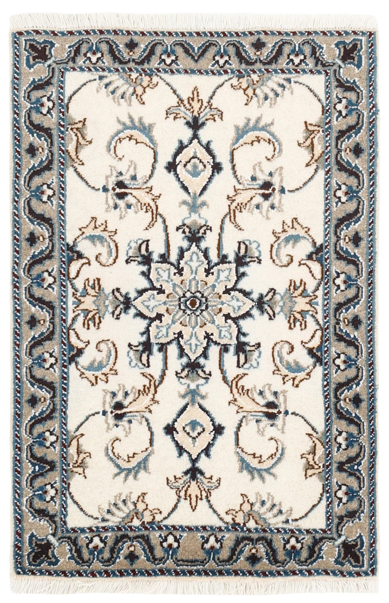MY-RUG Teppich "Nain Kashmar" Medaillon-Design, Handgeknüpft