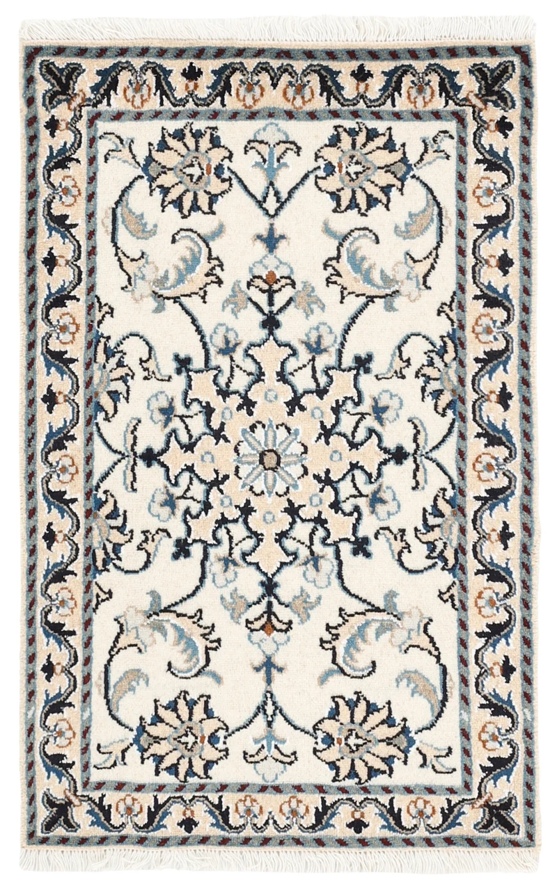 MY-RUG Teppich "Nain Kashmar" Medaillon-Design, Handgeknüpft