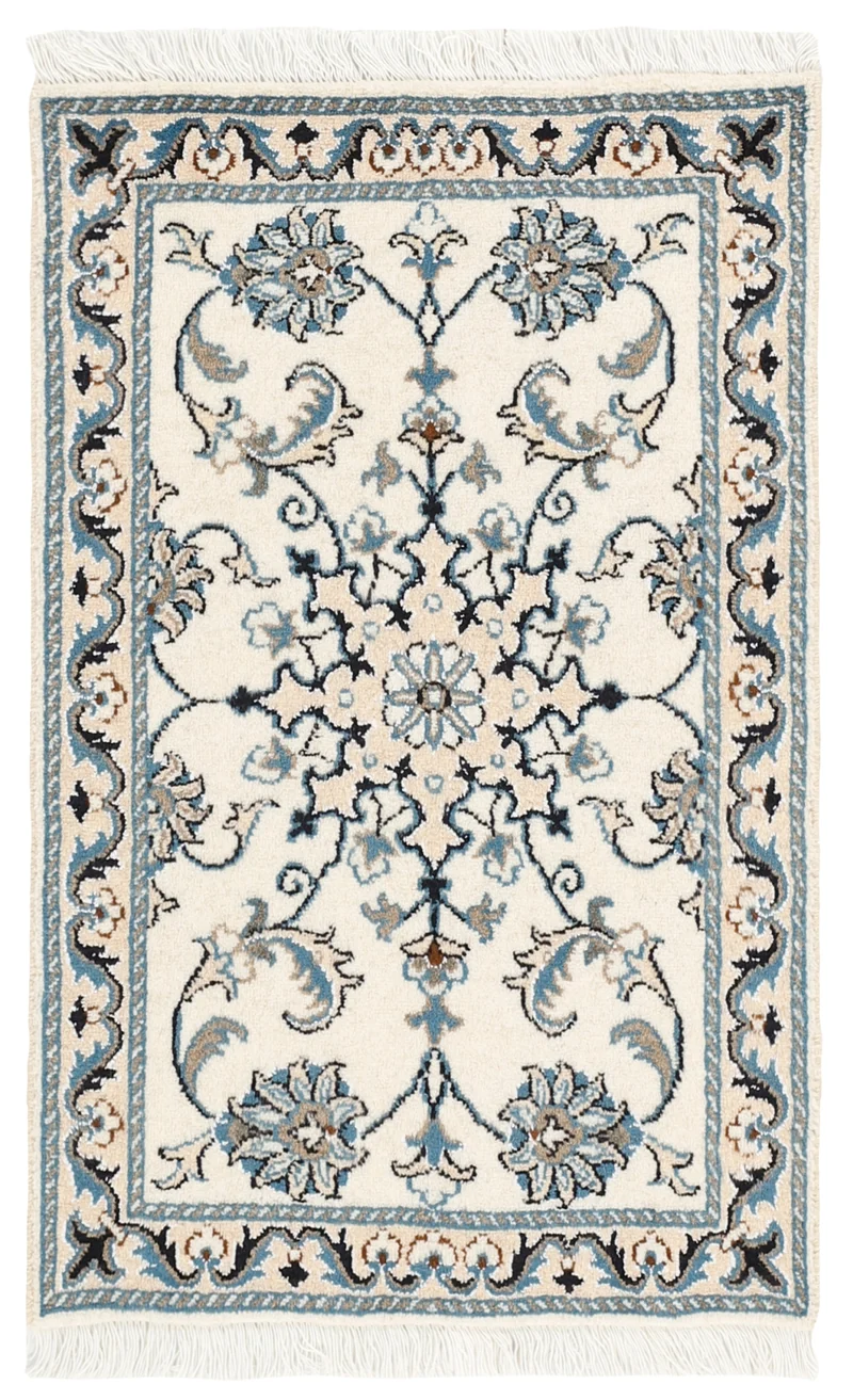 MY-RUG Teppich "Nain Kashmar" Medaillon-Design, Handgeknüpft