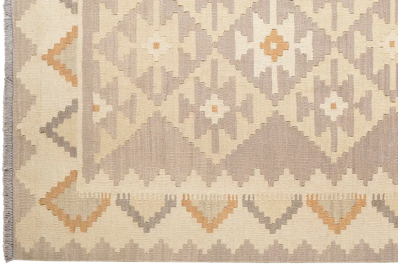 Kelim Gashgai · Handgewebt – Beige, 228x171 cm