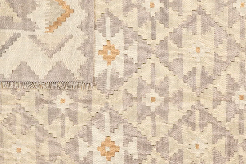 Kelim Gashgai · Handgewebt – Beige, 228x171 cm