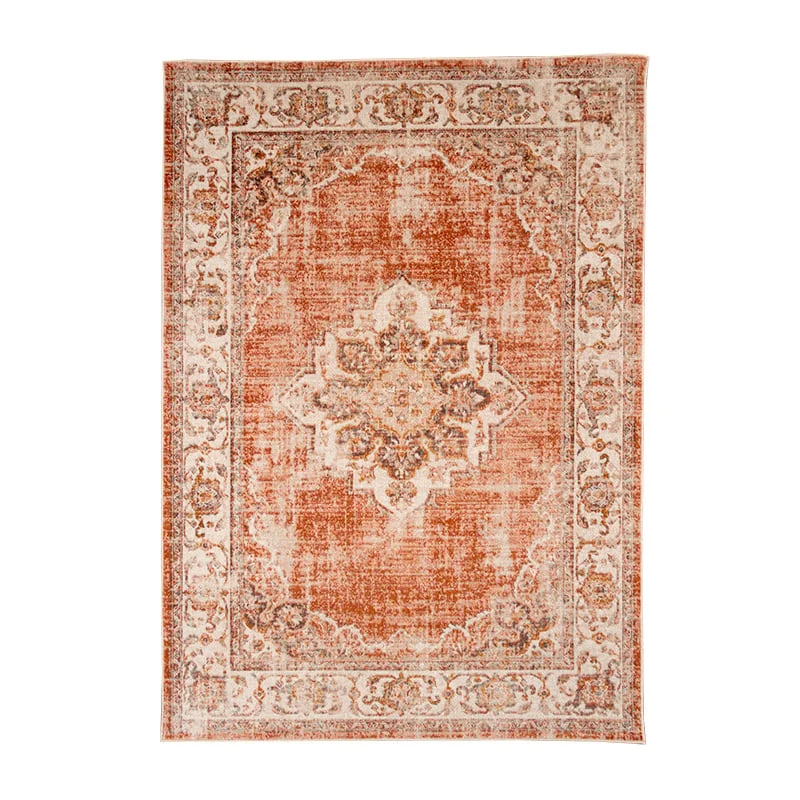 Teppich Vintage - Spring Medaillon Terracotta Creme