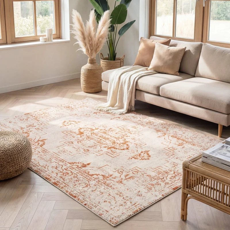 Teppich Vintage - Spring Ethnic Creme Terra