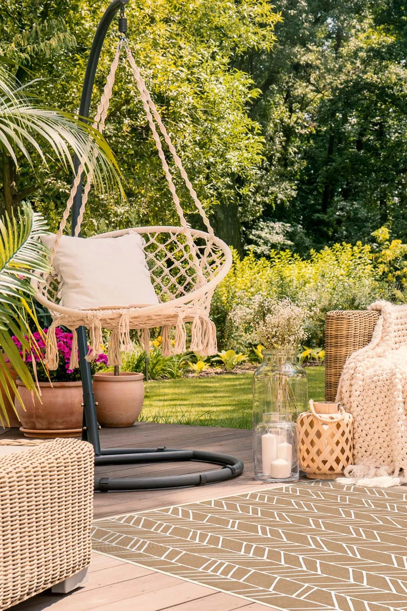 Outdoor Kira Umbra Teppich