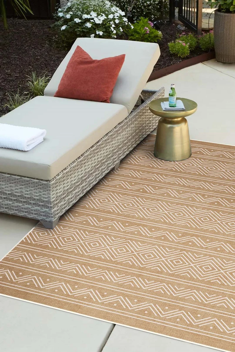 Outdoor Aztek Haselnuss Teppich