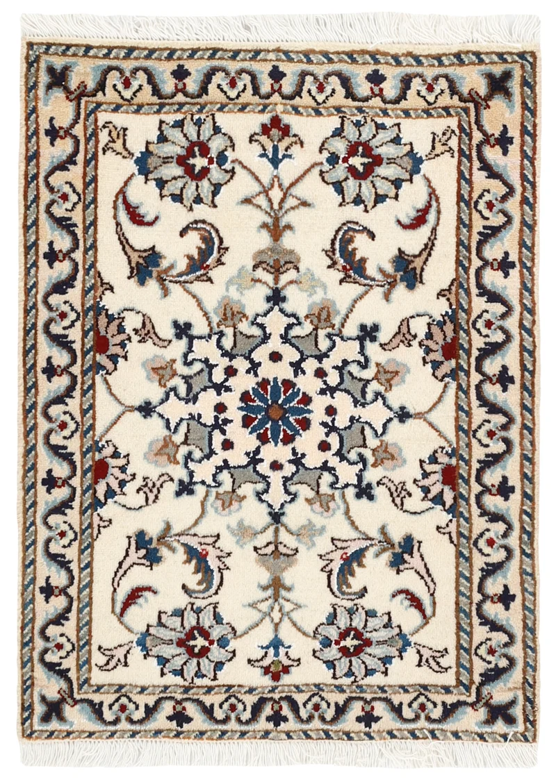 MY-RUG Teppich "Nain Kashmar" Medaillon-Design, Handgeknüpft