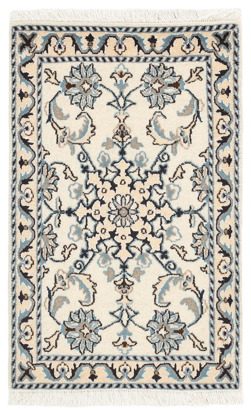 MY-RUG Teppich "Nain Kashmar" Medaillon-Design, Handgeknüpft