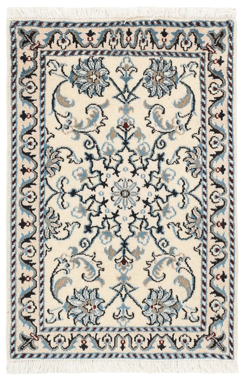 MY-RUG Teppich "Nain Kashmar" Medaillon-Design, Handgeknüpft