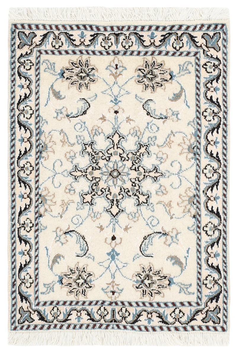 MY-RUG Teppich "Nain Kashmar" Medaillon-Design, Handgeknüpft