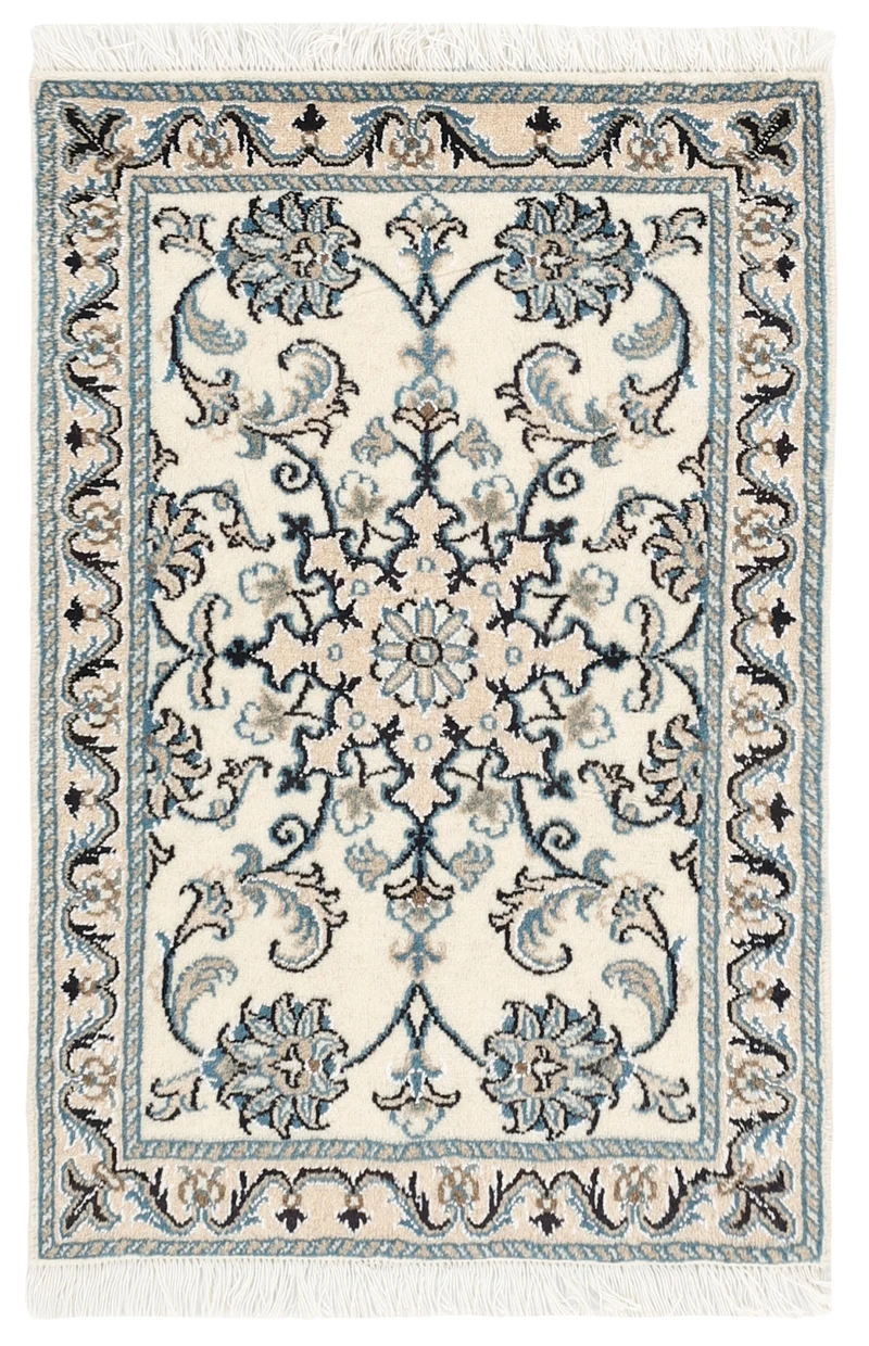 MY-RUG Teppich "Nain Kashmar" Medaillon-Design, Handgeknüpft