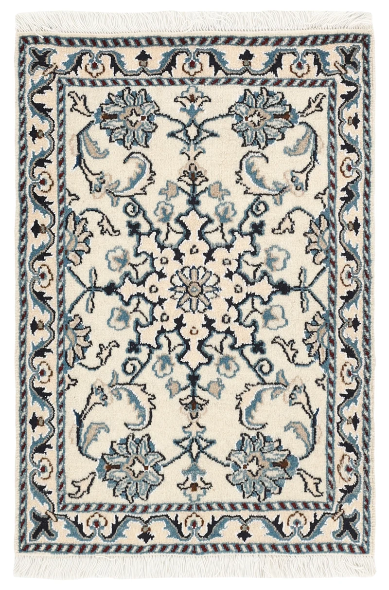 MY-RUG Teppich "Nain Kashmar" Medaillon-Design, Handgeknüpft
