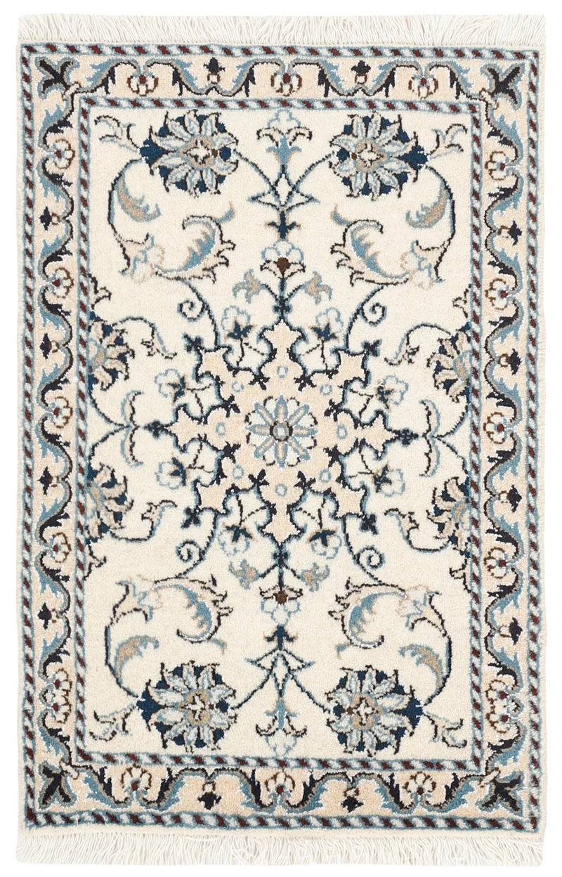 MY-RUG Teppich "Nain Kashmar" Medaillon-Design, Handgeknüpft