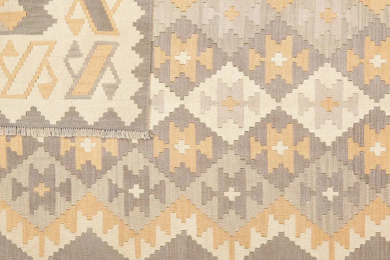 Kelim Gashgai · Handgewebt – Beige, 285x201 cm