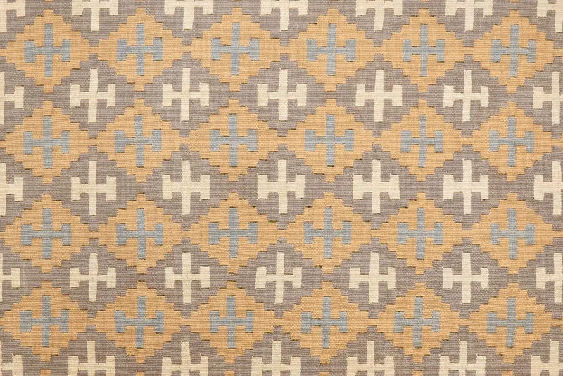 Kelim Gashgai · Handgewebt – Grau, 231x175 cm