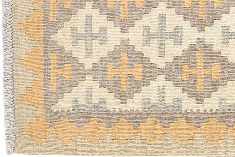 Kelim Gashgai · Handgewebt – Beige, 191x83 cm