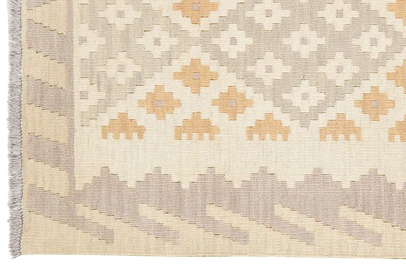Kelim Gashgai · Handgewebt – Beige, 197x84 cm