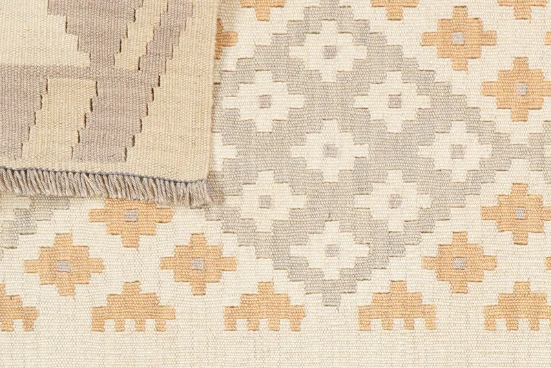 Kelim Gashgai · Handgewebt – Beige, 197x84 cm