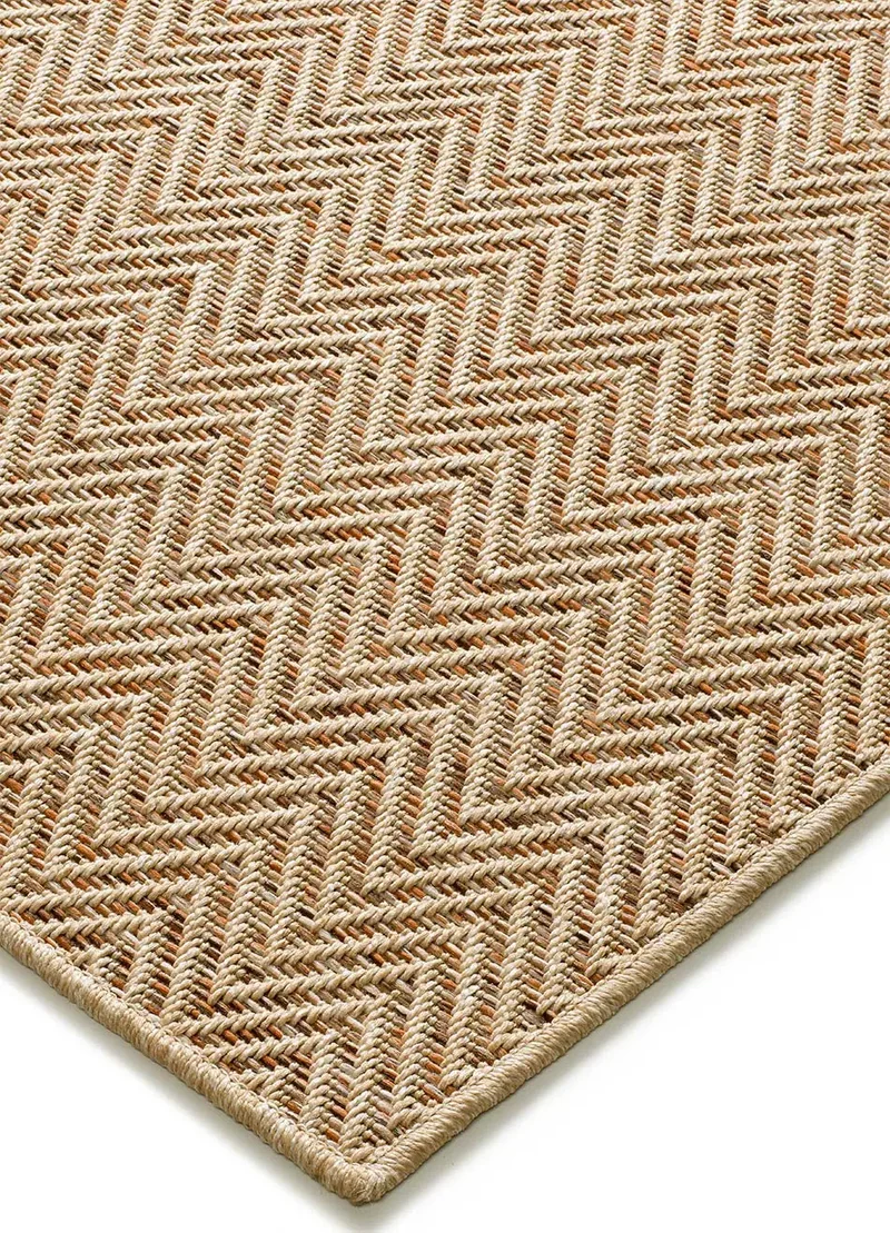 Alfombra a medida de exterior Natura 4027 Beige-Naranja
