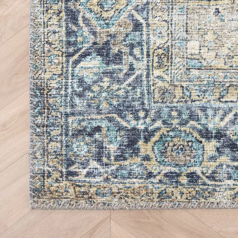 Teppich Vintage - Lugan Hellblau