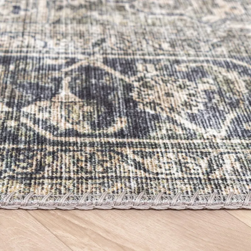 Teppich Vintage - Lugan Grün Grau